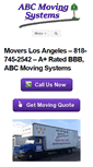 Mobile Screenshot of abcmovingsystems.com
